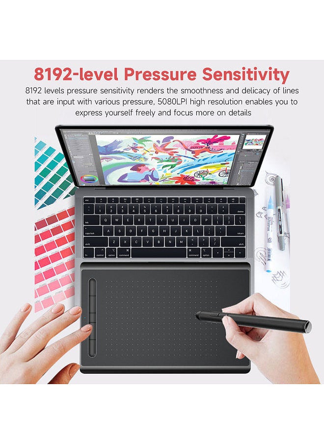 Generic - WP9622N Graphics Tablet Drawing Tablet 8192 Levels Pressure Sensitivity 5080LPI Resolution 230PPS Read Speed USB Connection - Image 1