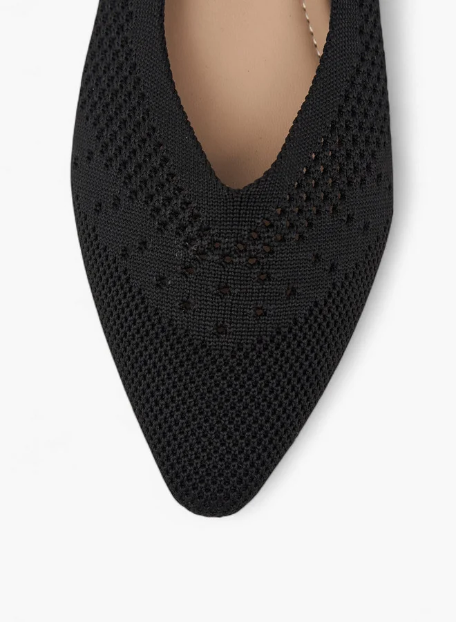 Flora Bella By Shoexpress Women's Cutout Detail Slip-On Ballerina Shoes