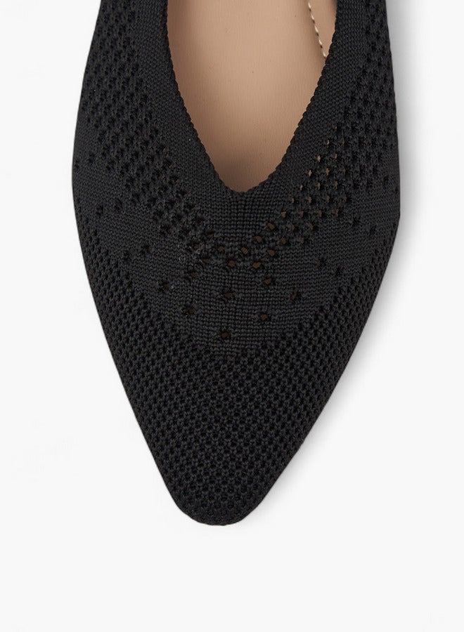 Flora Bella By Shoexpress Women's Cutout Detail Slip-On Ballerina Shoes  - Image 4