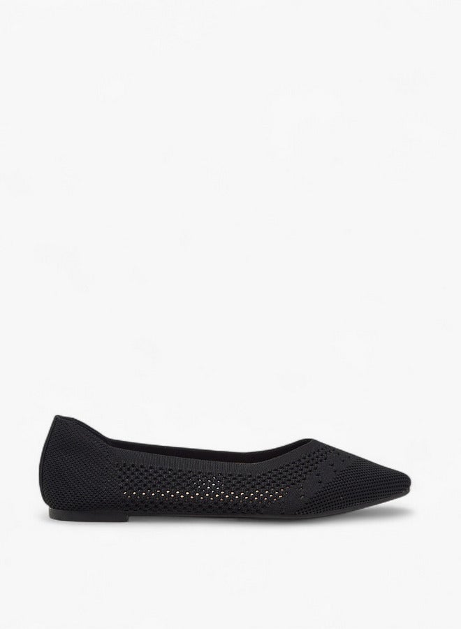 Flora Bella By Shoexpress Women's Cutout Detail Slip-On Ballerina Shoes  - Image 3