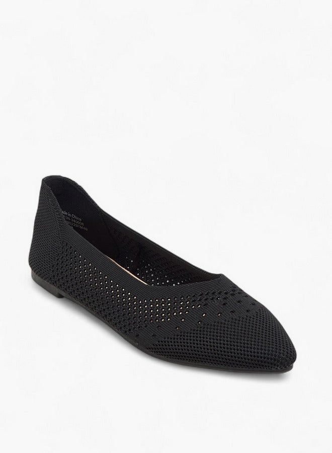 Flora Bella By Shoexpress Women's Cutout Detail Slip-On Ballerina Shoes  - Image 2
