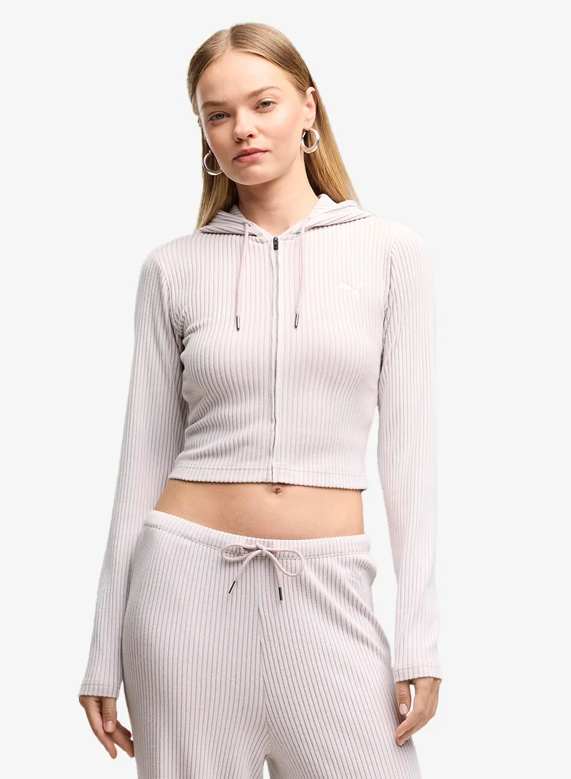 Puma Essential Ribbed Soft Touch Hoodie
