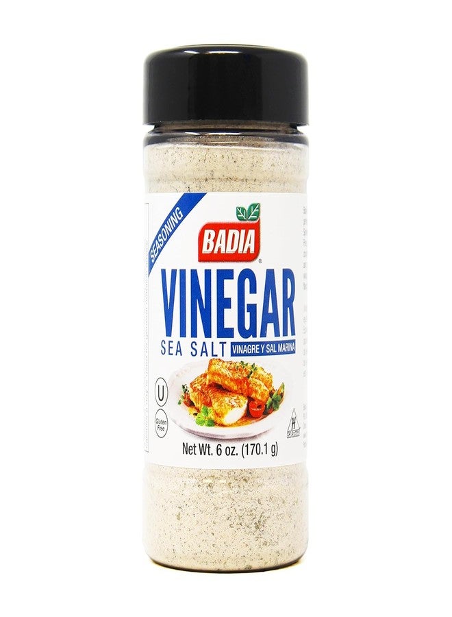 Badia Vinegar & Sea Salt Seasoning 6 oz – Tangy and Savory Flavor Blend of Zesty Vinegar and Crystalline Sea Salt - Image 1