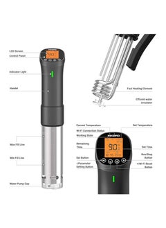 Generic INKBIRD Culinary Sous Vide ISV-200W Wi-Fi Precision Cooker Powerful&Durable Immersion Circulator with Stainless Steel Components  - Image 3
