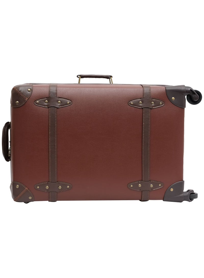 Concept Set of 4 Luxury Vintage-Inspired Premium Hard Shell Luggage Trolley Set with Number Lock 28", 24", 20", and 12.5 Inch  - Image 3