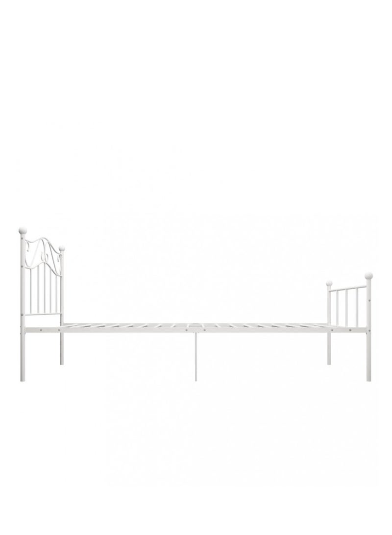 NZONE STORE Beautiful metal bed for two people || white  - Image 3