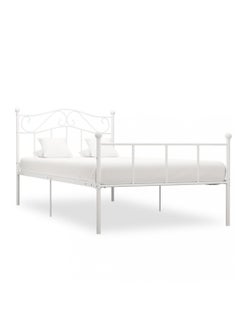 NZONE STORE Beautiful metal bed for two people || white  - Image 1