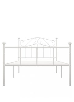 NZONE STORE Beautiful metal bed for two people || white  - Image 5