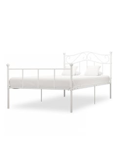 NZONE STORE Beautiful metal bed for two people || white  - Image 4