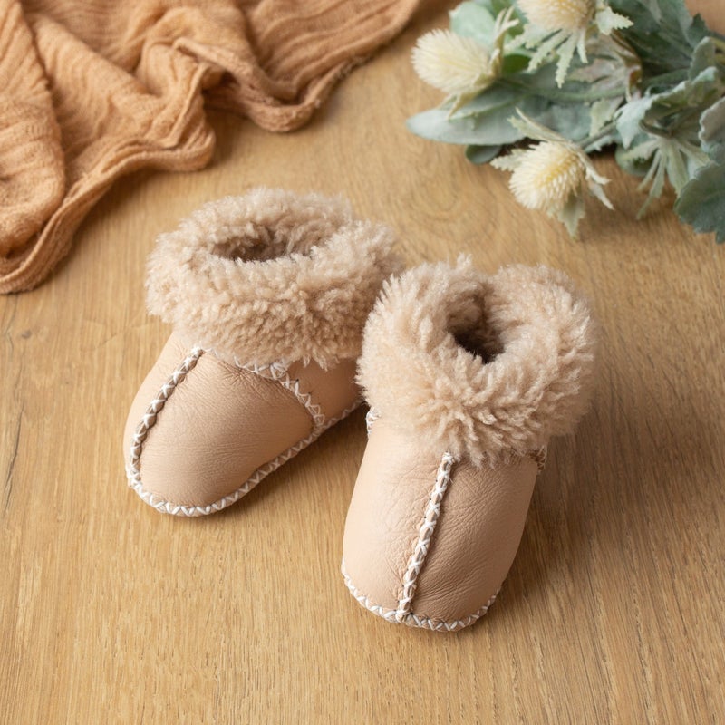 Sarebaby Organic Leather Baby Boots Baby Booties  - Image 3