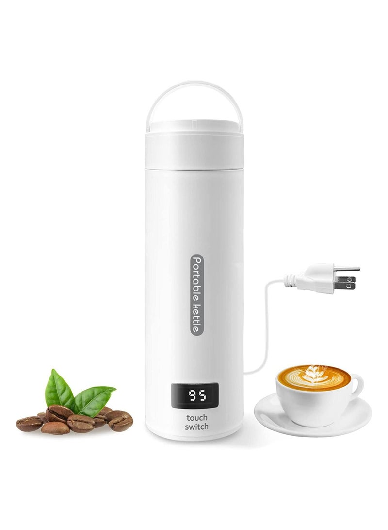 Arabest غلاية شاي كهربائية صغيرة للسفر سعة 500 مل، غلاية قهوة صغيرة محمولة للسفر، مع 4 إعدادات مسبقة متغيرة، غلاية مياه ساخنة شخصية 304 من الفولاذ المقاوم للصدأ مع إيقاف تلقائي وحماية من الغليان الجاف - Image 1