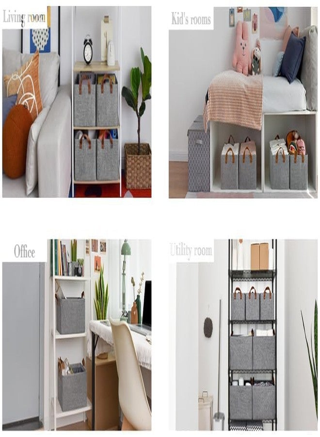 KRLZ Fabric Foldable Storage Box With Lids, Large Capacity Organizer Bin, Collapsible Closet Organizer For Clothes, Sheets, Toys, Books, Rectangular, Multicolor - Image 4