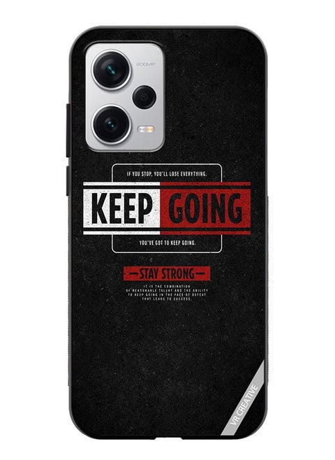 Protective Case Cover For Xiaomi Redmi Note 12 Pro Plus Keep Going Design Multicolour