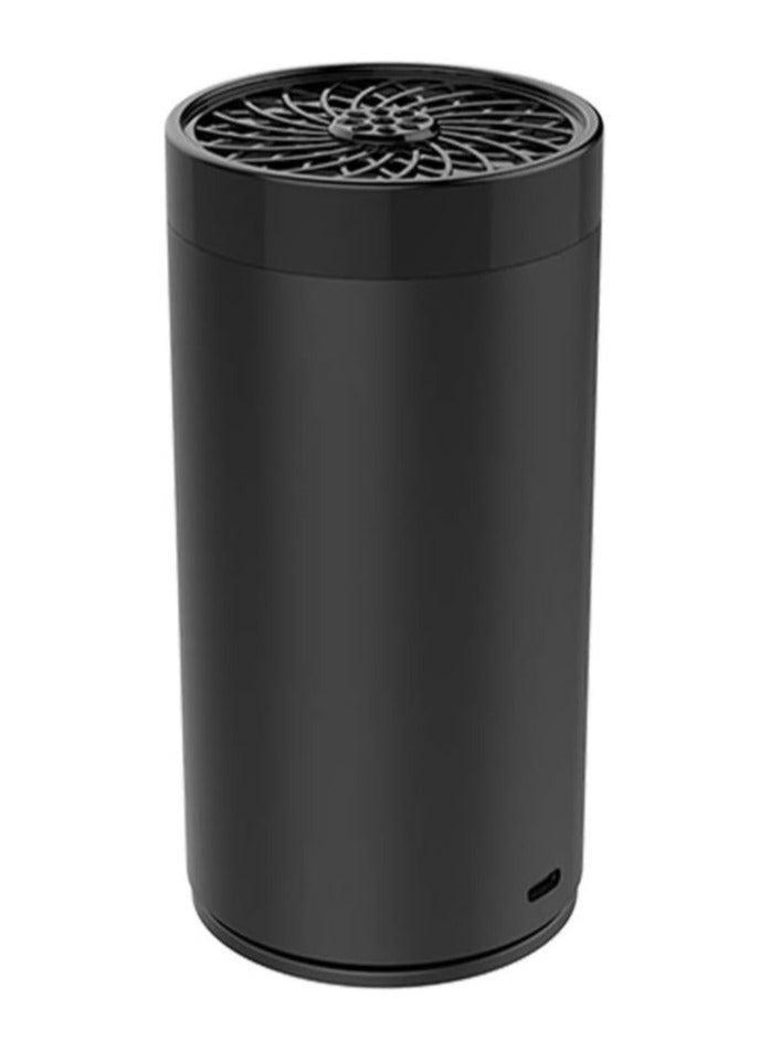 بخور USB Type-C Rechargeable Mini Incense Burner for Car - Portable Electric Bukhoor Diffuser in Black - Image 3
