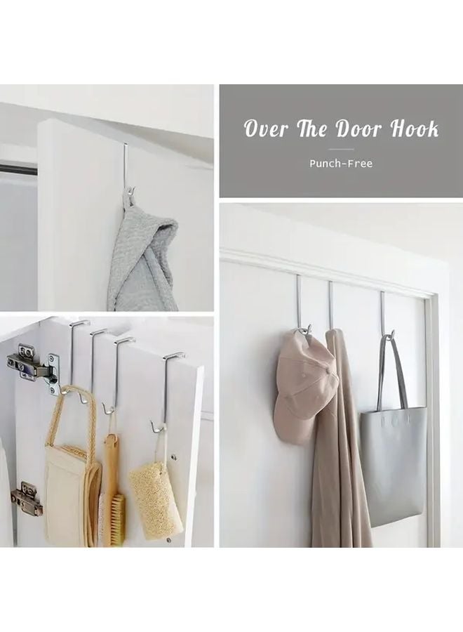 5 قطع خطافات أبواب بدون ثقب، خطافات تخزين معدنية متعددة الاستخدامات للاستخدام المنزلي - Image 3