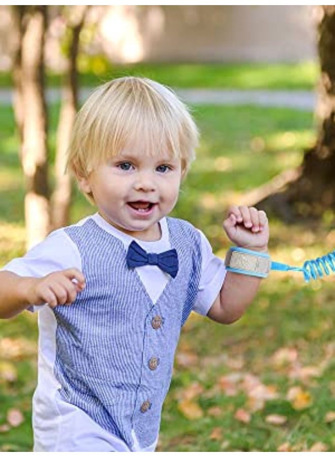 HPMY Toddler Safety Harness Walking Leash, Anti Lost Wrist Link, Child Leash Secure Harness with Key Lock, Safety Wrist Leash for Kids Baby Boys and Girls 5 feet(blue) - Image 3