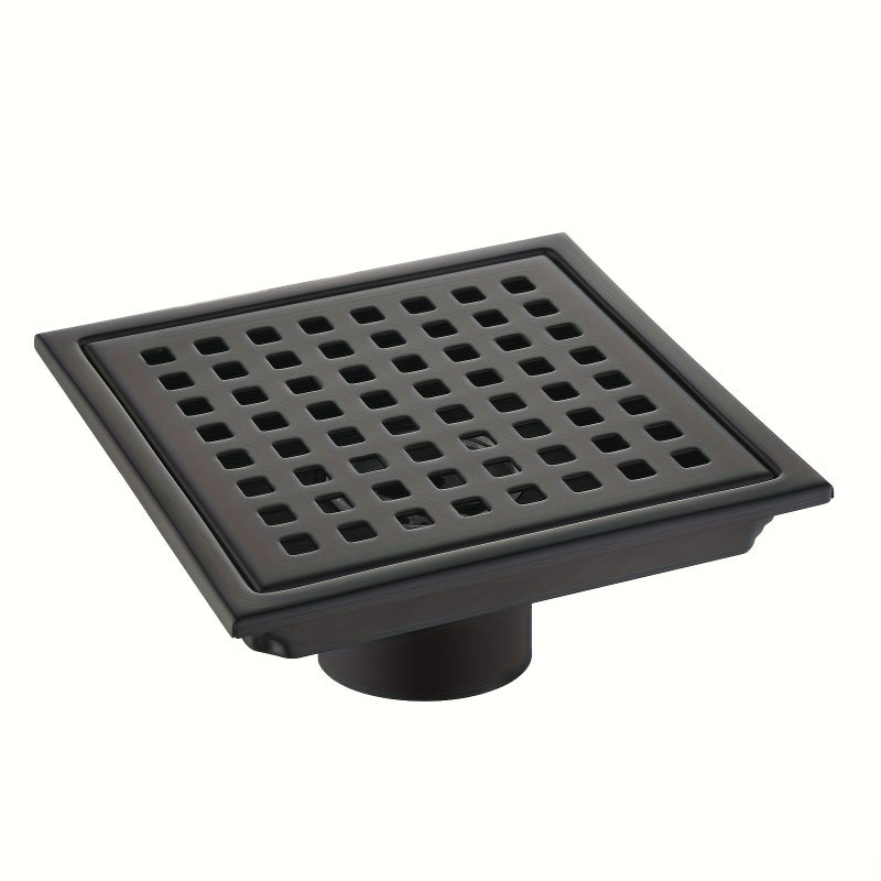 Golden Stainless Steel Square Shower Drain 11cm Detachable Odor Proof Modern Design - Image 2