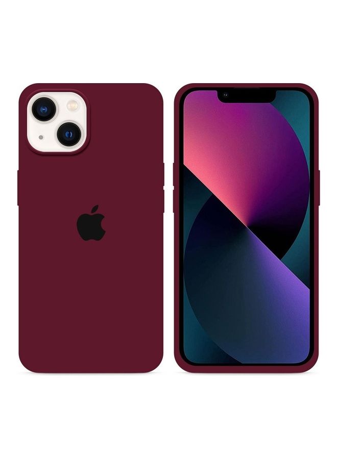 NIBEMINENT Silicone Case Cover Liquid Gel Soft Ultra Slim Shockproof Back Full Body Protection For Apple iPhone 14 Plus 6.7 inch Eggplant - Image 3