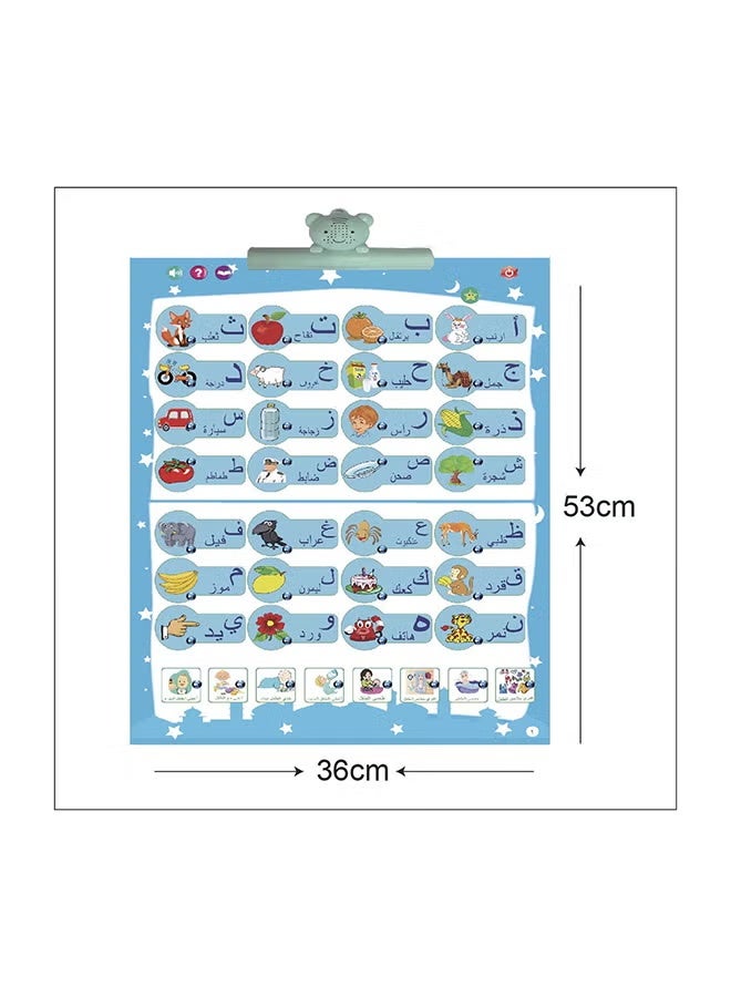متجر 7 الكتاب الإلكتروني التعليمي للأطفال – لوحة تعليم تفاعلية ناطقة بالعربية والإنجليزية مع سبورة كتابة وأزرار تعليم الحروف والأرقام والألوان - Image 5