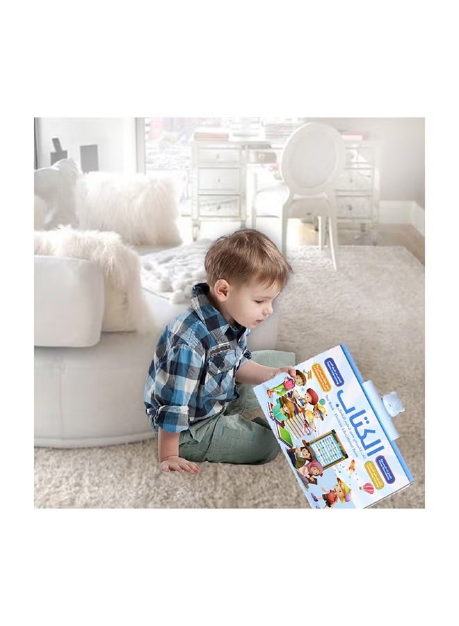 متجر 7 الكتاب الإلكتروني التعليمي للأطفال – لوحة تعليم تفاعلية ناطقة بالعربية والإنجليزية مع سبورة كتابة وأزرار تعليم الحروف والأرقام والألوان - Image 2