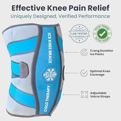 PELEGON Knee Ice Pack Wrap (1 Pack) - Adjustable Ice Pack for Knees Surgery, Replacement, Arthritis Pain, ACL, Sports Injuries, Post Surgery, for Long Duration - 1 Pack - Image 2