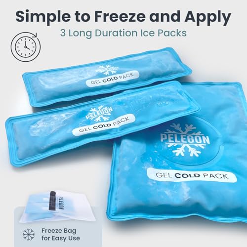 PELEGON Knee Ice Pack Wrap (1 Pack) - Adjustable Ice Pack for Knees Surgery, Replacement, Arthritis Pain, ACL, Sports Injuries, Post Surgery, for Long Duration - 1 Pack - Image 5