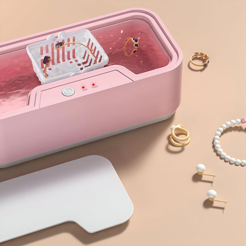 Ultrasonic Jewelry Cleaner - Portable Device with Selectable Cleaning Modes for Glasses and Earrings, Compact and Efficient for Daily Use - Image 5