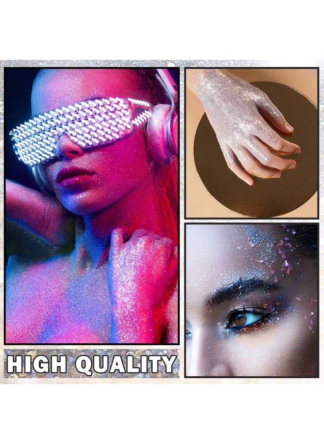 CAHIUYOA - Body Glitter Sprayshimmer Glitter Spray For Hair And Body Face Clothes Nail Artsparkle Highlighter Powder Face Body Glitter Hairspray Makeup For Women Girls Silver - Image 1