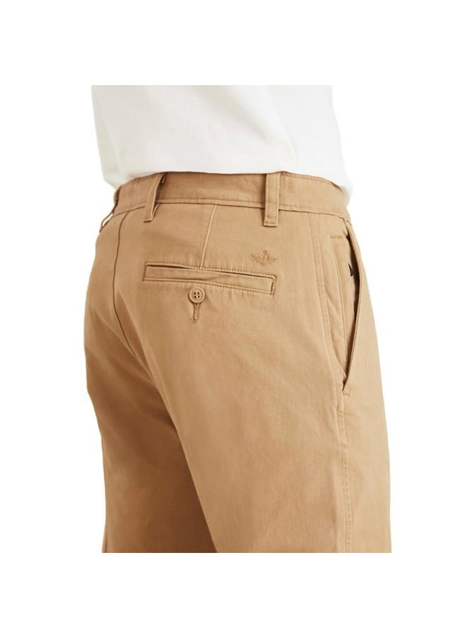 DOCKERS Men's Slim Fit Smart 360 FLEX Ultimate Chino Pants Casual, New British Khaki (Waterless), 36W x 32L - Image 4
