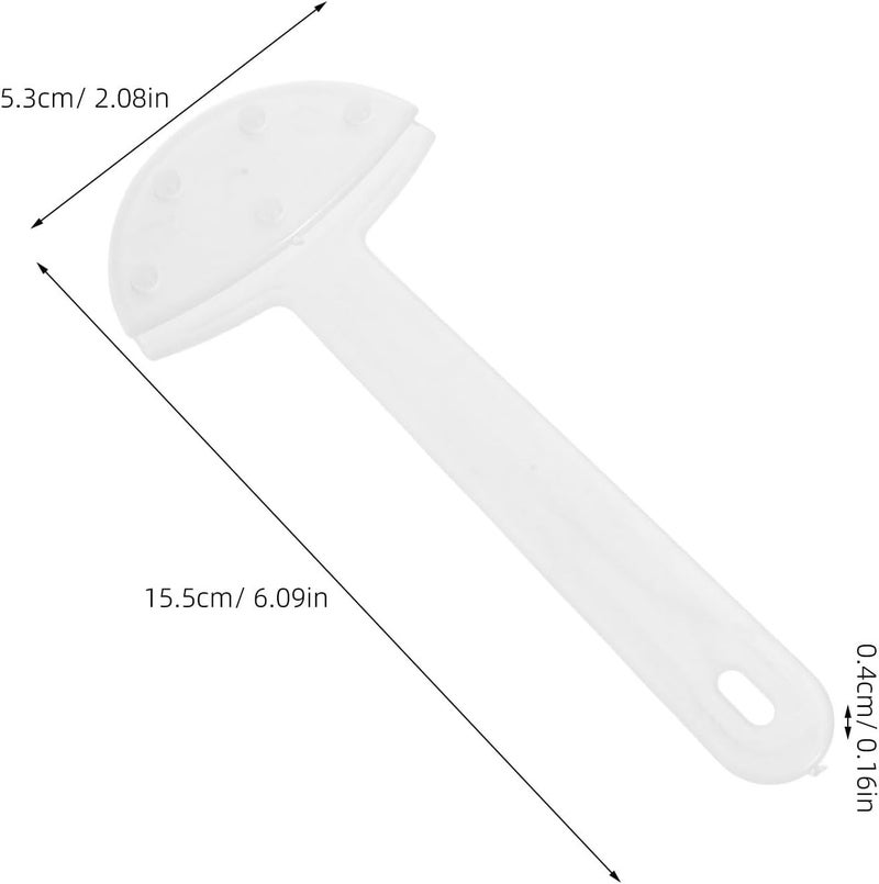 50pcs Plastic Fan Handles, 6 Inch Handheld Fan Sticks for Wedding Programs, Transparent Craft Sticks for DIY Handheld Signs, Church  Events - Image 4