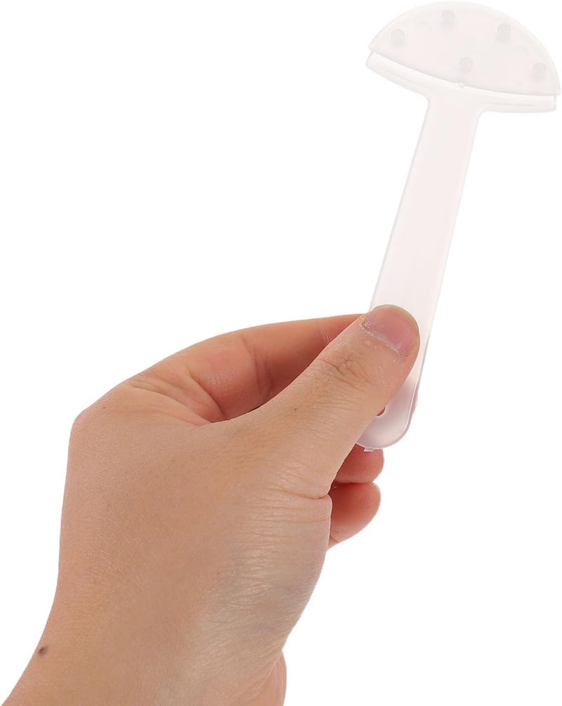 50pcs Plastic Fan Handles, 6 Inch Handheld Fan Sticks for Wedding Programs, Transparent Craft Sticks for DIY Handheld Signs, Church  Events - Image 5