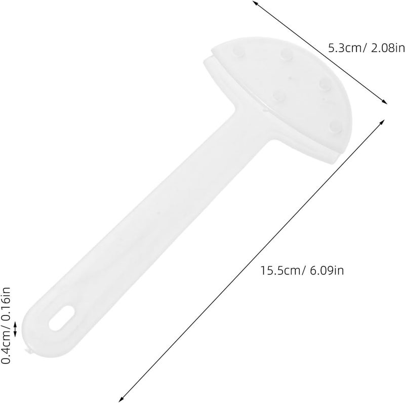 50pcs Plastic Fan Handles, 6 Inch Handheld Fan Sticks for Wedding Programs, Transparent Craft Sticks for DIY Handheld Signs, Church  Events - Image 2