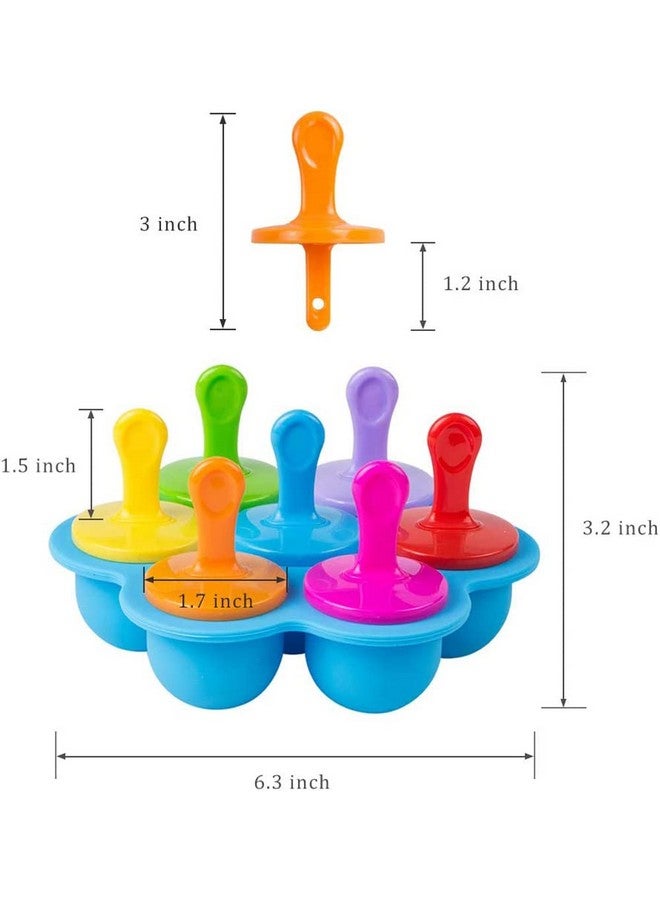Whitecloud TRANSFORMING HOMES Whitecloud TRANSFORMING HOMES® Silicone Popsicle Molds, Baby & Kids Ice Pop Maker, DIY Homemade Food Molds - BPA Free, 36ml Each, Multicolor Pack of 1  - Image 3