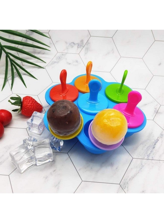 Whitecloud TRANSFORMING HOMES Whitecloud TRANSFORMING HOMES® Silicone Popsicle Molds, Baby & Kids Ice Pop Maker, DIY Homemade Food Molds - BPA Free, 36ml Each, Multicolor Pack of 1  - Image 2