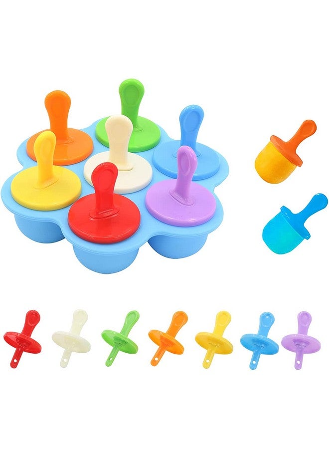 Whitecloud TRANSFORMING HOMES Whitecloud TRANSFORMING HOMES® Silicone Popsicle Molds, Baby & Kids Ice Pop Maker, DIY Homemade Food Molds - BPA Free, 36ml Each, Multicolor Pack of 1  - Image 1