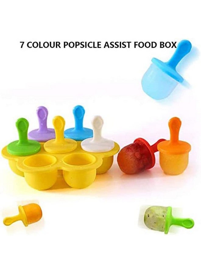 Whitecloud TRANSFORMING HOMES Whitecloud TRANSFORMING HOMES® Silicone Popsicle Molds, Baby & Kids Ice Pop Maker, DIY Homemade Food Molds - BPA Free, 36ml Each, Multicolor Pack of 1  - Image 4
