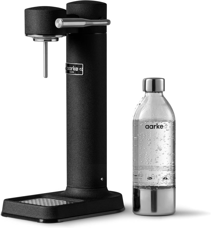 Aarke - Carbonator III Premium Carbonator/Sparkling & Seltzer Water Maker with PET Bottle (Matte Black), AAC3-Black - Image 1