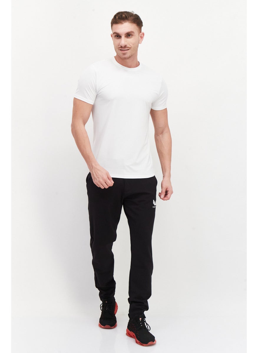 CASTORE - Men Regular Fit Brand Logo Chino Pants, Black - Image 1