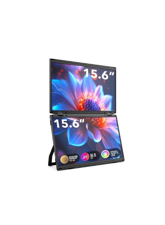 ڤي2كوم V2Com M4 شاشة مزدوجة قابلة للطي 15.6 بوصة - Image 1