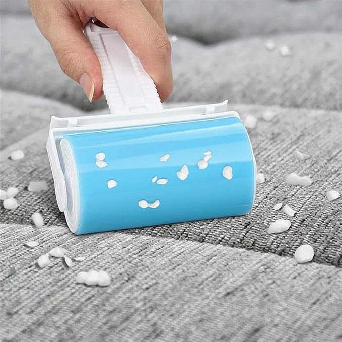 WISHBONE Washable LINT Remover Roller Plastic Super Sticky Lint Remover Roller Cloth Dust Remover Roller Reusable and Washable Super Sticky lint Roller Silicone Dust Pet Hair Remover Cleaning Brush - Image 3