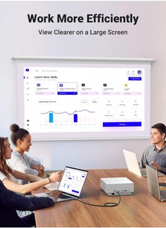ماركة غير محددة أساسيات كابل عرض DisplayPort إلى HDMI، أحادي الاتجاه، 4k@30 هرتز، 1920x1200، 1080p، مقابس مطلية بالذهب، أسود  - Image 5