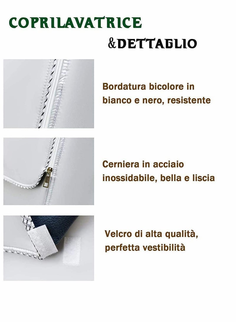 Barakah غطاء غسالة، غطاء مضاد للأشعة الشمسية والغبار لحماية الغسالة الأمامية في المنزل، مقاوم للغبار ومضاد للشيخوخة ومقاوم للماء للغسالة - Image 4