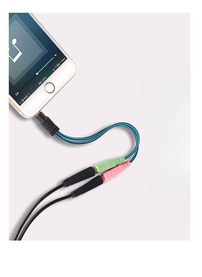 Generic 3.5mm Male To Female Interface Switch Wiring Line Practical Computer Earphone Splitter  - Image 5