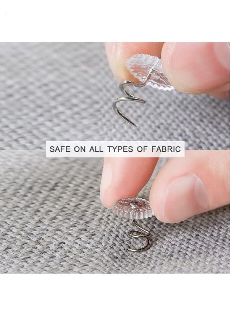 50 Pcs Clear Head Twist Pin -For Upholstery & Bed Skirt - Hold the Bed Skirt Securely in Place - Image 3