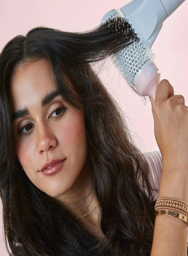 Mane BRB 33mm (1.7") Ceramic Round Hair Brush - Round Blowout Brush for Shoulder Length Hair or Longer - Increases Shine and Helps with Frizz Control - Made with a Ergonomically Designed Handle - Image 4