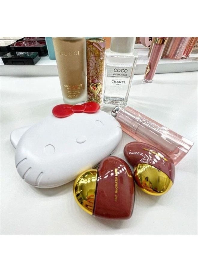 IMPRESSIONS VANITY · COMPANY - Impressions Vanity Hello Kitty Kawaii Compact Mirror with Touch Sensor Switch for Purse, LED Makeup Mirror with 2X Magnifying Top and Adjustable Brightness (White) - Image 1