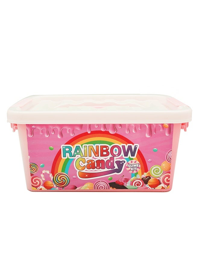بيوينتي مجموعة صنع سلايم حلوى قوس قزح للأطفال - مجموعة سلايم زبدة السحابة الرقيقة مع غراء شفاف ومنشط وحلوى - هدايا ألعاب حسية ملونة للحفلات وأنشطة الأطفال - Image 5