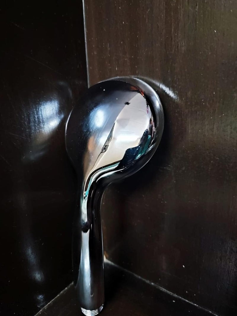 Elegance Handheld Rain Shower Chrome Finished ABS Shower for Bathroom 3 Inches 4 Inches 4 Inches Diameter  - Image 3