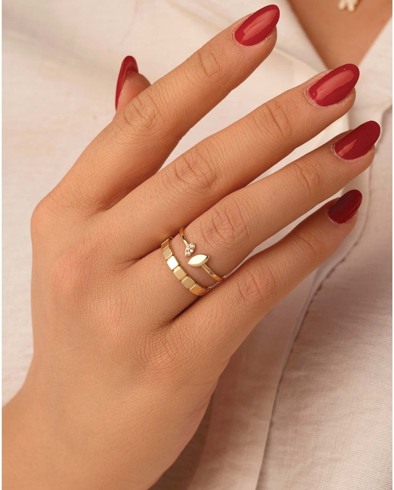 Ruby Art Gold 18K Pure Gold Women’s Ring - Premium Finish & Elegant Style - (1.09)  Gram - Image 2