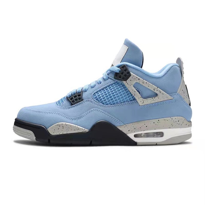 Putian Aj4 Mid-Top Versatile Retro Basketball Shoes Jordan 4 Psg Black and Red Lightning Unisex Running Shoes - Image 3